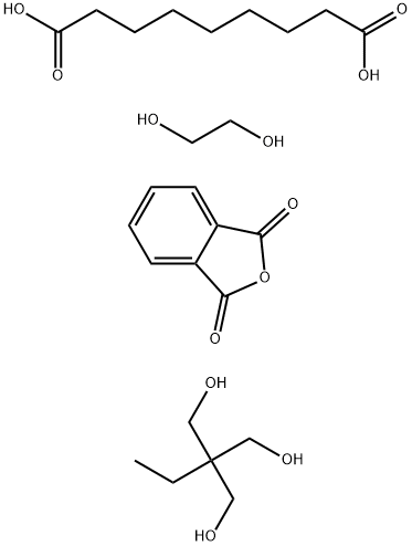 Nonanedioic acid, polymer with 1,2-ethanediol, 2-ethyl-2-(hydroxymethyl)-1,3-propanediol and 1,3-isobenzofurandione 结构式