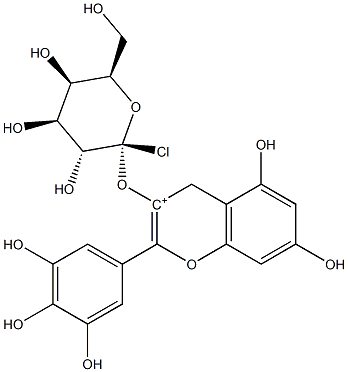 飞燕草素半乳糖苷 结构式