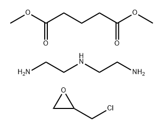 戊二酸二甲酯与N-(2-氨基乙基)-1,2-乙二胺和氯甲基环氧乙烷的聚合物 结构式