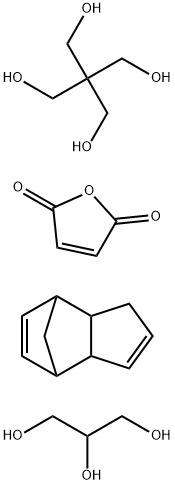 2,5-Furandione, polymer with 2,2-bis(hydroxymethyl)-1,3-propanediol, 1,2,3-propanetriol and 3a,4,7,7a-tetrahydro-4,7-methano-1H-indene Structure