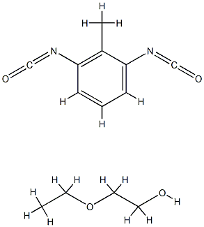 Ethanol, 2-ethoxy-, reaction products with TDI Toluene diisocyanate, ethylene glycol monoethyl ether condensate 2-ethoxy-ethano reaction products with tdi Ethanol,2-ethoxy-,reaction products with TDI Structure