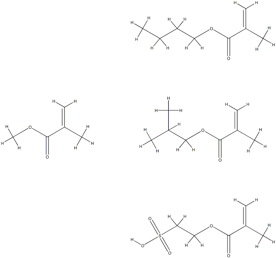 2-Propenoic acid, 2-methyl-, butyl ester, polymer with methyl 2-methyl-2-propenoate, 2-methylpropyl 2-methyl-2-propenoate and 2-sulfoethyl 2-methyl-2-propenoate|