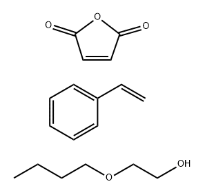2,5-呋喃二酮聚苯乙烯-2-丁氧基乙酯铵盐, 68890-80-2, 结构式