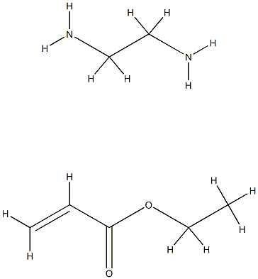 2-Propenoic acid, ethyl ester, polymer with methylated ethylenediamine 结构式