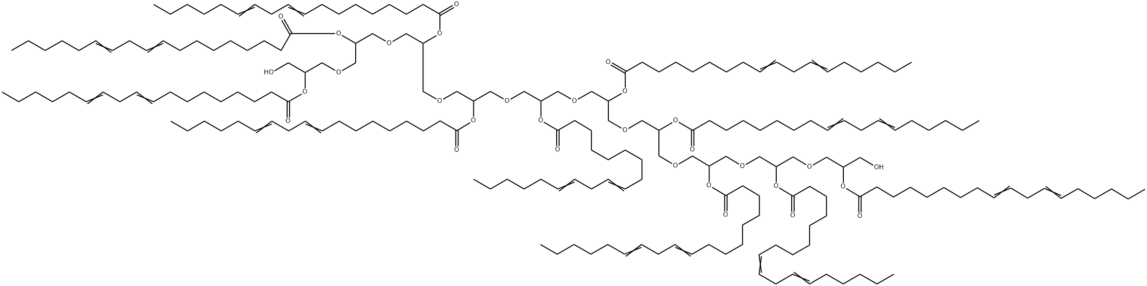 聚甘油-10 十异硬脂酸酯 结构式