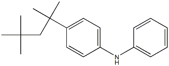 二苯胺与苯乙烯和 2,4,4-三甲基戊烯的反应产物 结构式