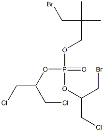 Phosphoric acid 2-bromo-1-(chloromethyl)ethyl=3-bromo-2,2-dimethylpropyl=2-chloro-1-(chloromethyl)ethyl ester 结构式