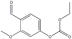 Carbonic acid ethyl=4-formyl-3-methoxyphenyl ester 结构式