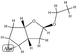 2H-Oxireno[3,4]cyclopenta[1,2-b]furan,4-ethoxyhexahydro-,(1a-alpha-,2a-alpha-,4-alpha-,5a-alpha-,5b-alpha-)-(9CI) Structure