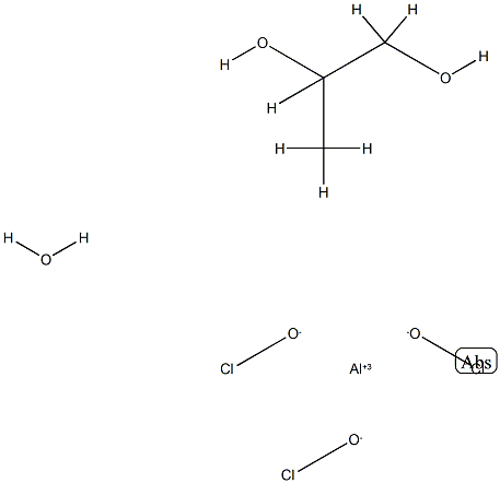 氯化羟铝二元醇 配位化合物, 68953-68-4, 结构式