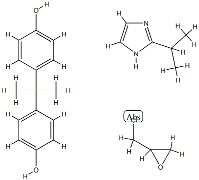 Phenol, 4,4-(1-methylethylidene)bis-, polymer with (chloromethyl)oxirane, 2-(1-methylethyl)-1H-imidazole-modified Structure