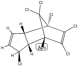 1,4,5,6,7,8,8-七氯-3A,4,7,7A-四氢-4,7-亚甲基-1-茚 结构式