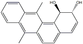 7,12-dimethylbenz(a)anthracene-1,2-dihydrodiol 结构式