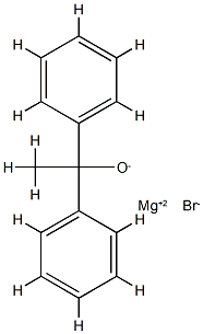 Bromomagnesium α-methyl-α-phenylbenzenemethanolate Structure