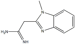 1H-Benzimidazole-2-ethanimidamide,1-methyl-(9CI) 结构式