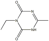 1,3,5-Triazine-2,4(1H,3H)-dione,3-ethyl-6-methyl-(9CI) 结构式