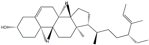 25-[(E)-Ethylidene]-27-norstigmast-5-en-3β-ol 结构式