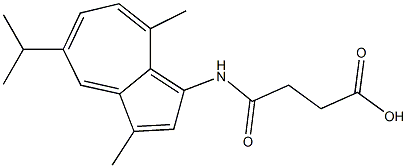 succinic acid mono-3-guaiazulenamide Structure
