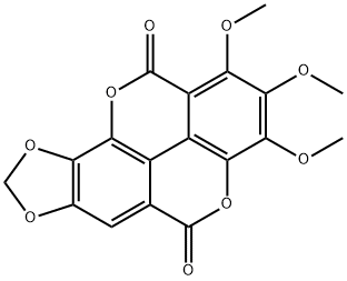 3,4,5-O-TRIMETHYL-3',4'-O,O-METHYLIDINEFLAVELLAGIC ACID 结构式