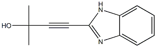 3-Butyn-2-ol,4-(1H-benzimidazol-2-yl)-2-methyl-(9CI) 结构式