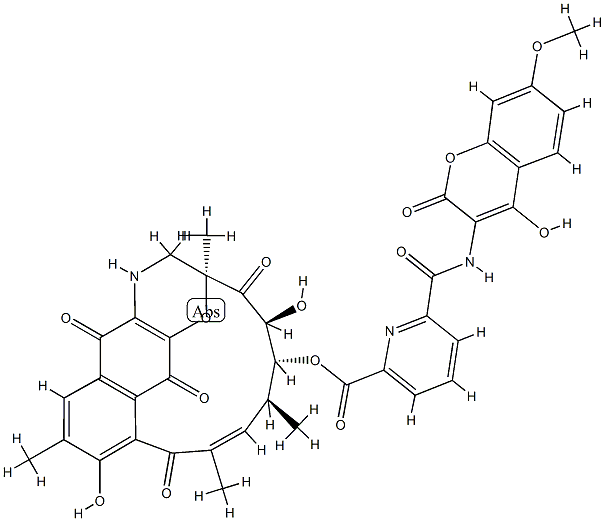 3''-Deoxyrubradirin B 结构式