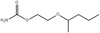 2-(1-Methylbutoxy)ethyl=carbamate Structure