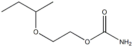 2-(1-Methylpropoxy)ethyl=carbamate Structure