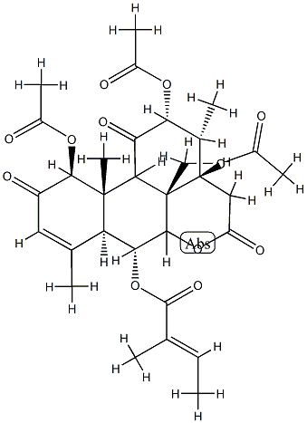 6 alpha-tigloyloxychaparrinone Structure
