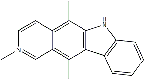 2-methylellipticinium Structure