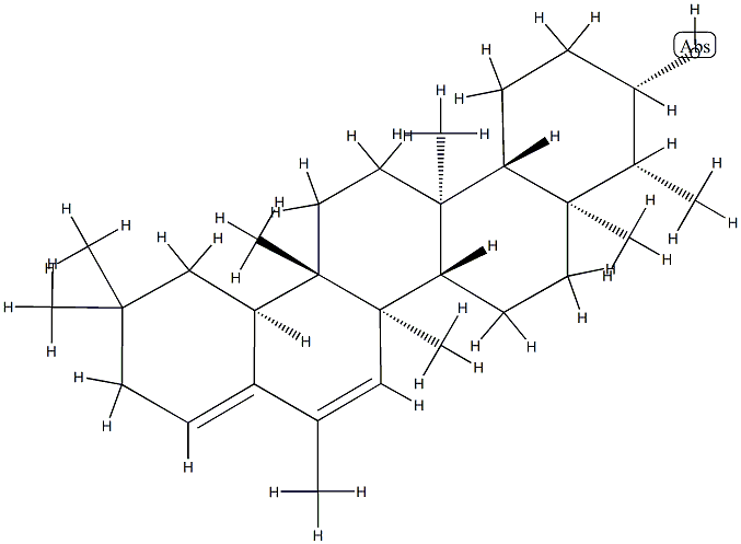16-Methyl-28-nor-D:A-friedoolean-15,17(22)-dien-3β-ol 结构式