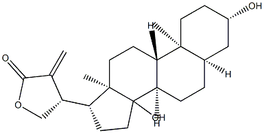 22-methylene-20,22-dihydrodigitoxigenin 结构式