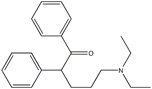 δ-Diethylamino-α-phenylvalerophenone Structure