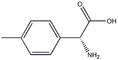 (R)-2-氨基-2-(4-甲基苯)乙酸 结构式
