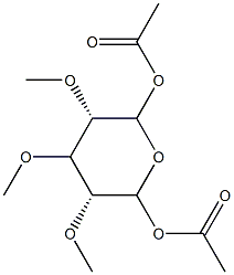 5-C-Acetyloxy-2-O,3-O,4-O-trimethyl-D-xylopyranose acetate 结构式