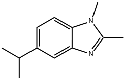1H-Benzimidazole,1,2-dimethyl-5-(1-methylethyl)-(9CI) 结构式