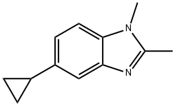 1H-Benzimidazole,5-cyclopropyl-1,2-dimethyl-(9CI) 结构式