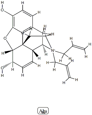 diallylnormorphinium bromide 结构式
