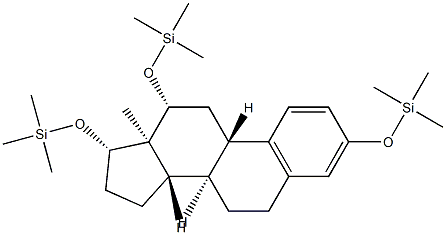 3,12β,17β-Tris(trimethylsiloxy)-1,3,5(10)-estratriene 结构式