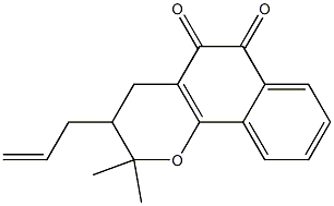 3-allyl-beta-lapachone 结构式