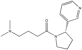 (2S)-1-[4-(Dimethylamino)butyryl]-2α-(3-pyridinyl)pyrrolidine 结构式