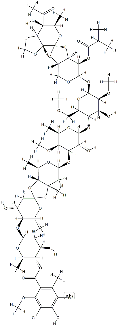 卑霉素 A 结构式