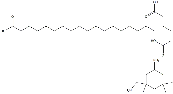 Hexanedioic acid, polymer with 5-amino-1,3,3-trimethylcyclohexanemethanamine, octadecanoate 结构式