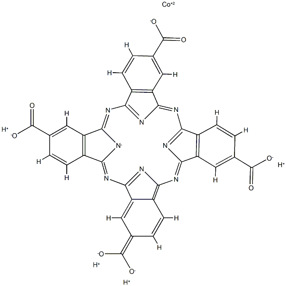 cobalt tetracarboxyphthalocyanine 结构式