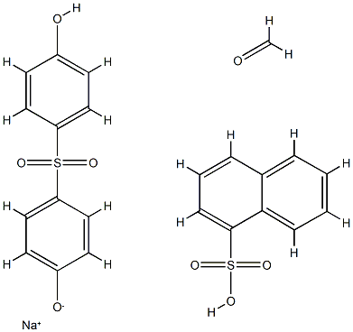 萘磺酸、甲醛、4,4'-磺酰基双[苯酚]的聚合物钠盐 结构式