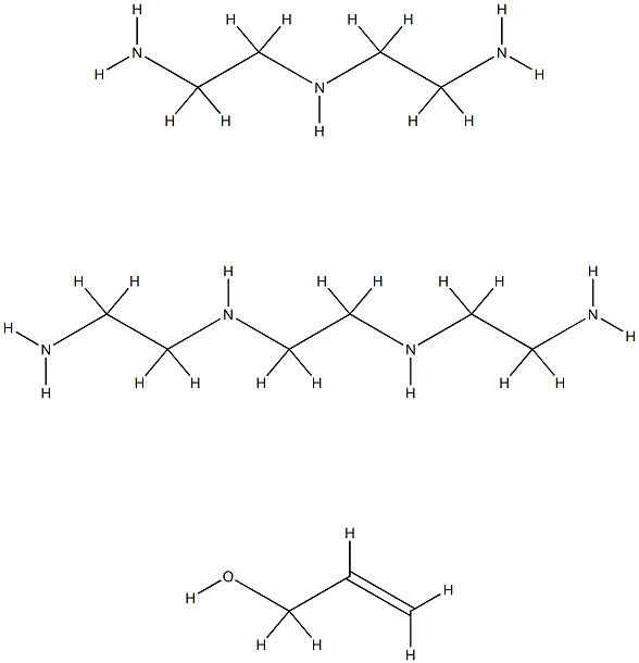 PROPOXYLATED N,N''-BIS(2-AMINOETHYL)-1,2-ETHANEDIAMINE MIXED WITH DIETHYLENETRIAMINE) 结构式
