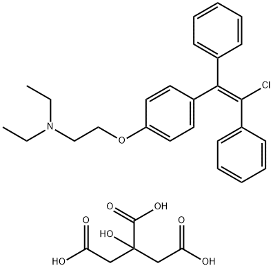 恩氯米芬柠檬酸盐 结构式