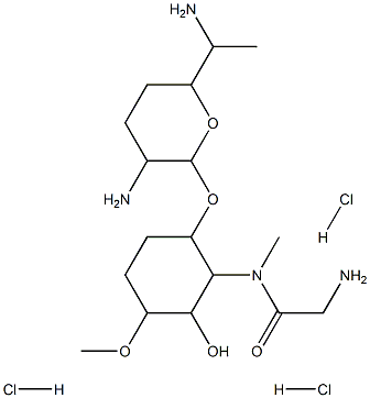 1-deamino-2-deoxyfortimicin A 结构式