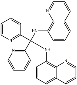 di(2-pyridyl)-N,N-di((8-quinolyl)amino)methane 结构式