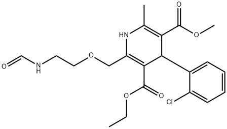 N-甲酰氨氯地平, 93848-81-8, 结构式