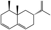 (1R)-1,2,6,7,8,8a-Hexahydro-1,8aα-dimethyl-7β-(1-methylethenyl)naphthalene 结构式